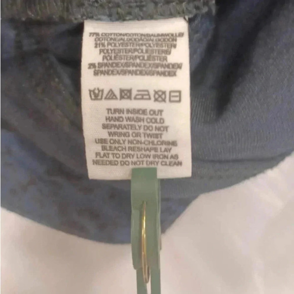 Free People Blue Black Velvet  Snake Print Accent Skinny Jeans Size 25 - Picture 7 of 10